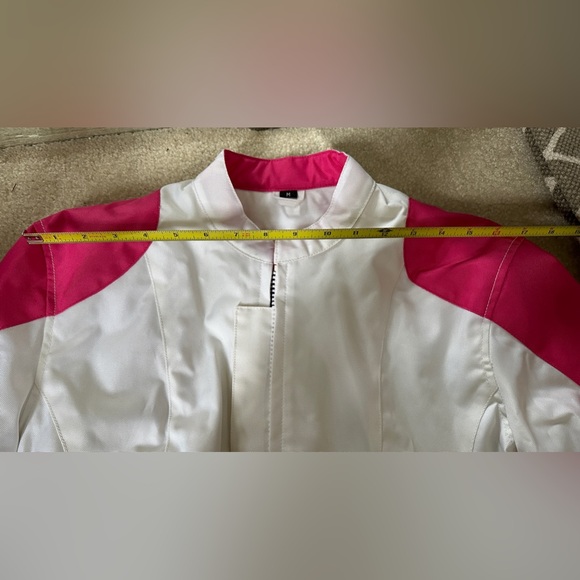NWT Xelement Women’s Motorcycle Jacket Pink Skull with Body Armor Size Medium - Picture 11 of 11